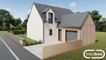 Projet de construction de maison en bois écologique à Saint-Briac (35)