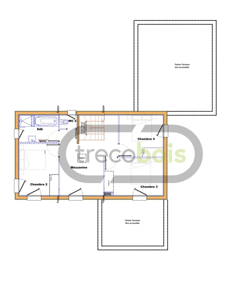 plan-etage-projet-maison-trecobois