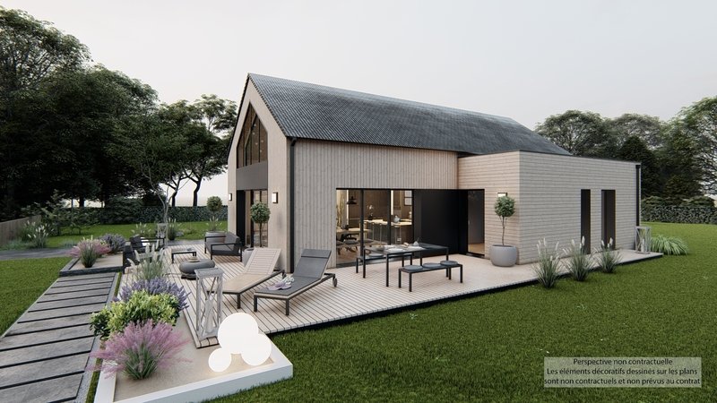 Maison+Terrain de 5 pièces avec 4 chambres à Scaer 29390 – 308000 € - GRIC-24-09-02-35