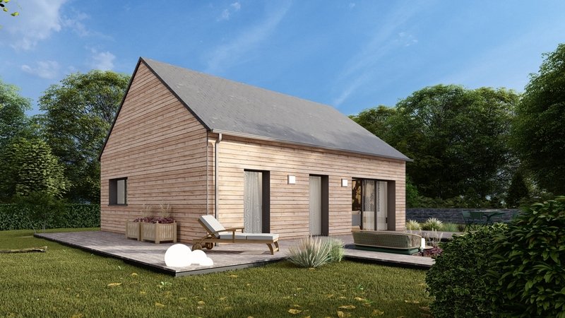 Maison+Terrain de 5 pièces avec 3 chambres à La-Forest-Landerneau 29800 – 233948 € - RBRO-24-09-15-20