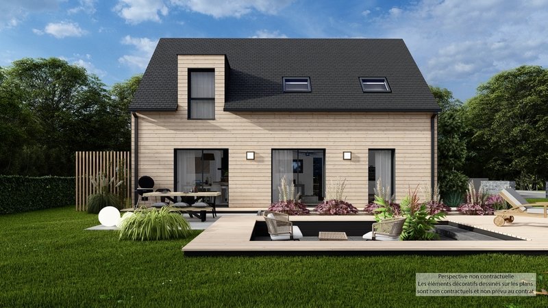 Maison+Terrain de 5 pièces avec 4 chambres à Parthenay-de-Bretagne 35850 – 313125 € - MCHO-24-10-01-58