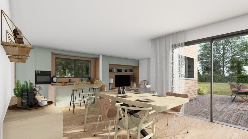 Maison+Terrain de 7 pièces avec 4 chambres à Sainte-Pazanne 44680 – 344200 € - JLD-24-10-14-22