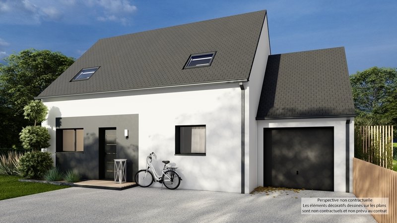 Maison+Terrain de 6 pièces avec 4 chambres à La-Forest-Landerneau 29800 – 266000 € - JUMI-24-09-18-26